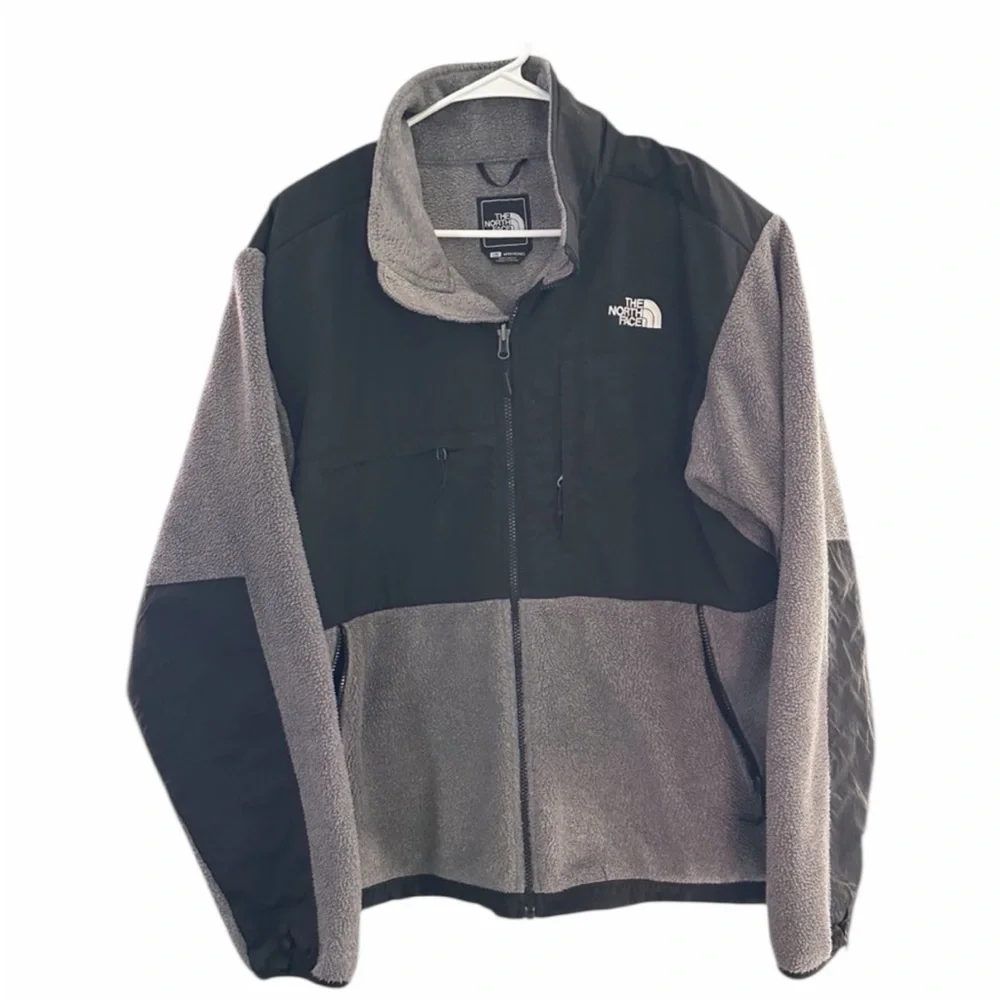 The North Face Denali Fleece Jacket Mens Large Full Zip Gray Polartec Pre-Loved